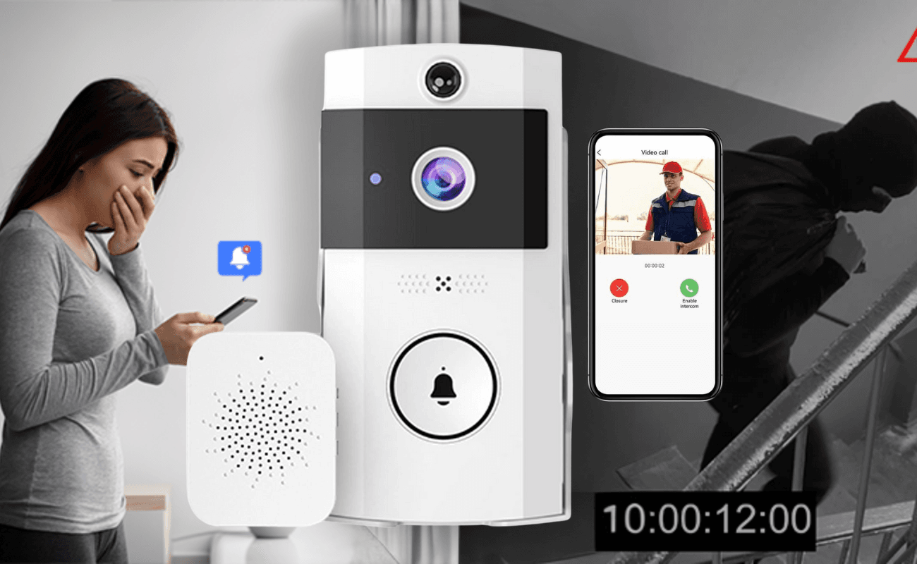 BellGuard-This Revolutionary Camera Doorbell Detects Motion & Lets You Talk To Visitors consumergifts