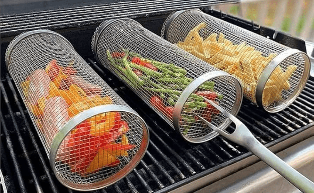 Rolling Grill Basket-This Is Changing BBQs Forever (And It’s Genius) consumergifts