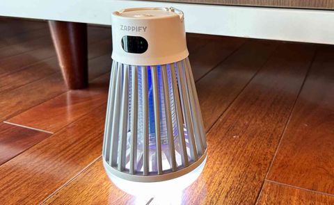 Zappify-Mosquito zapper uses a purple LED to attract and an electric coil to zap
