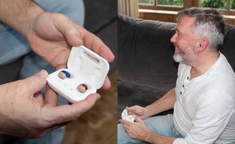 AmpliHear-Premium Wireless Charging Hearing Aids Under $100