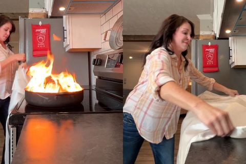 Wamoma Fire Blanket-Safely Extinguish Fire Fast & Easy (Protect Your Family)